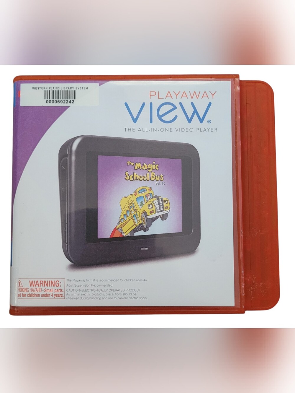 Magic School Bus Playaway View All in One Mini Video Player Ex-Library TESTED